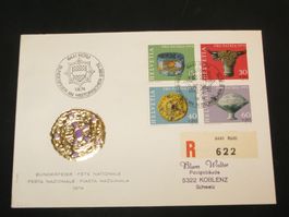 Pro Patria Bundesfeier 1974 Nr. 162 - 165, Kunst + Handwerk