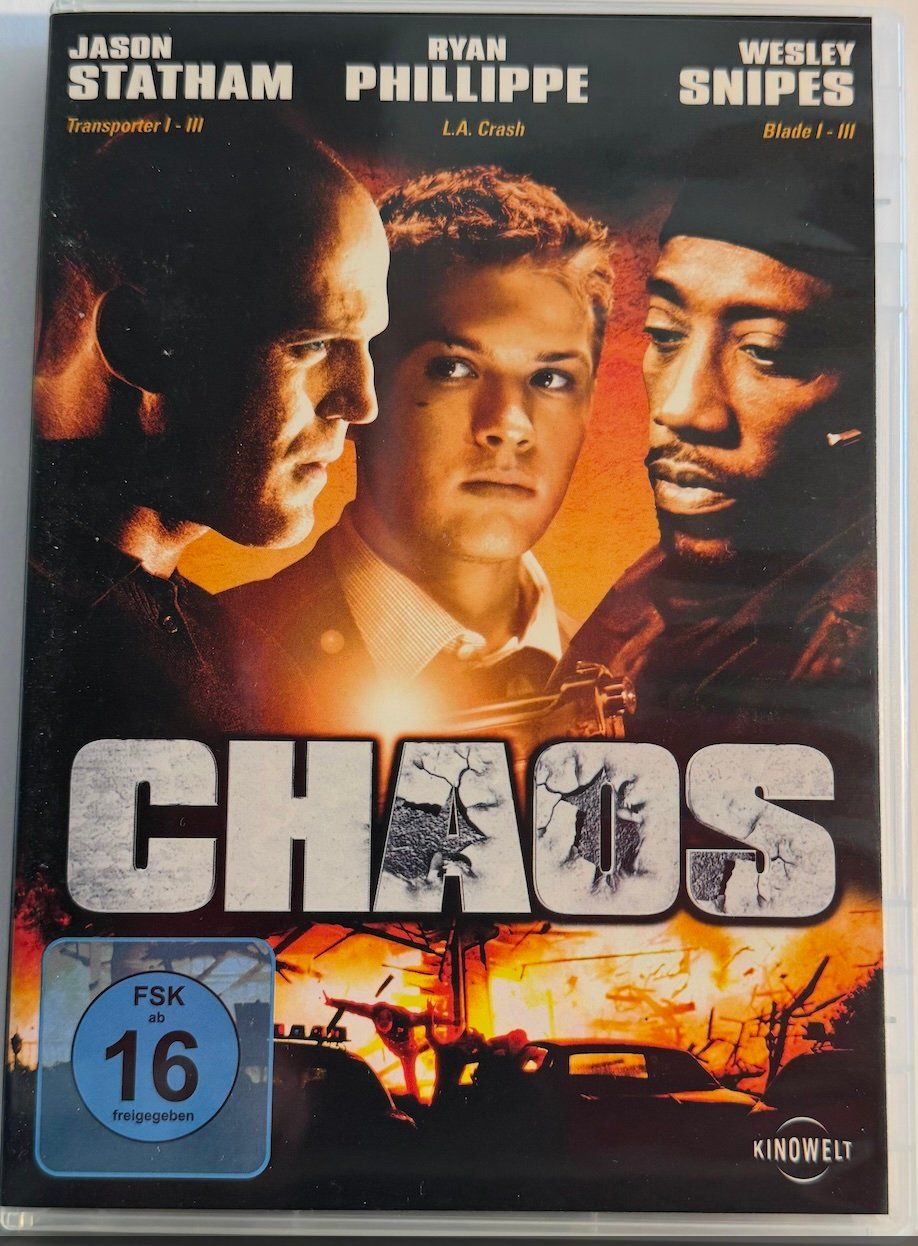 Tutti i DVDs: DVD  CHAOS - JASON STATHAM - RYAN PHILLIPPE - WESLEY SNIPES – Usato da Wisen venduto da gigisna