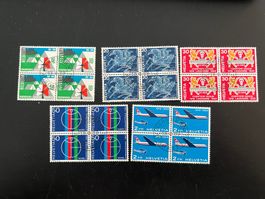 CH  1969  No. 461-465  4er Block  Erstag gest.   (5762)