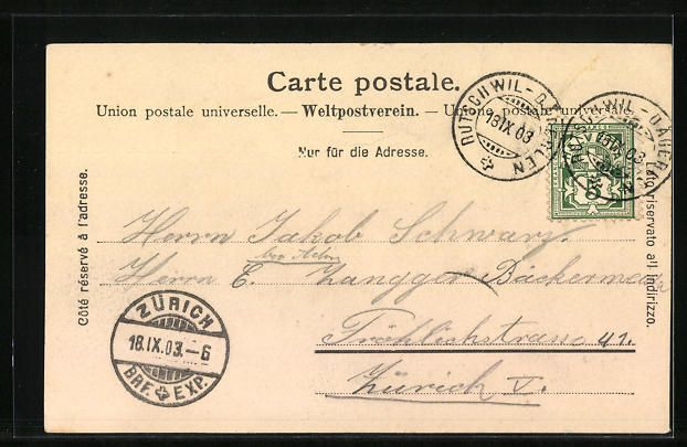Cartes postales: AK Dägerlen, Ortspartie mit Kirche – D'occasion à Berlin par bartko-reher 1