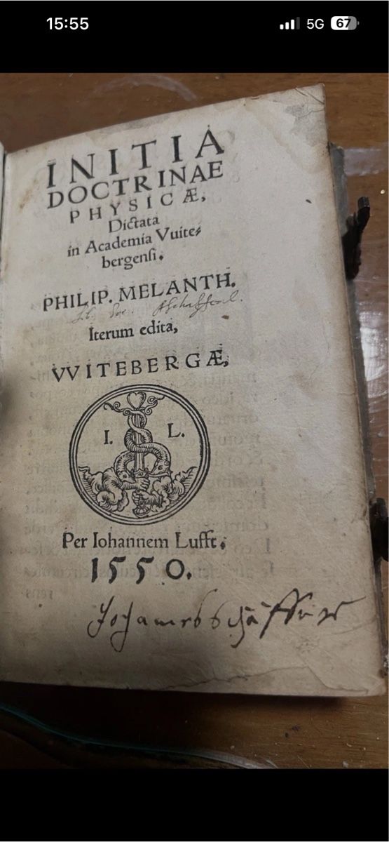 Libri: Initia Doctrinae I lufft Wittemberg 1550 – Usato da Oftringen venduto da Ramsesundosiris