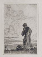 Exlibris Karl Blossfeld - Original Radierung Erotik