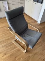 Sessel IKEA 104.332.63 grau Holz Buche gut erhalten