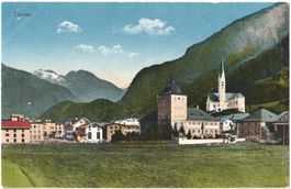 ZERNEZ: Teilansicht ~1910, Feldpoststempel Grenzposten No 58