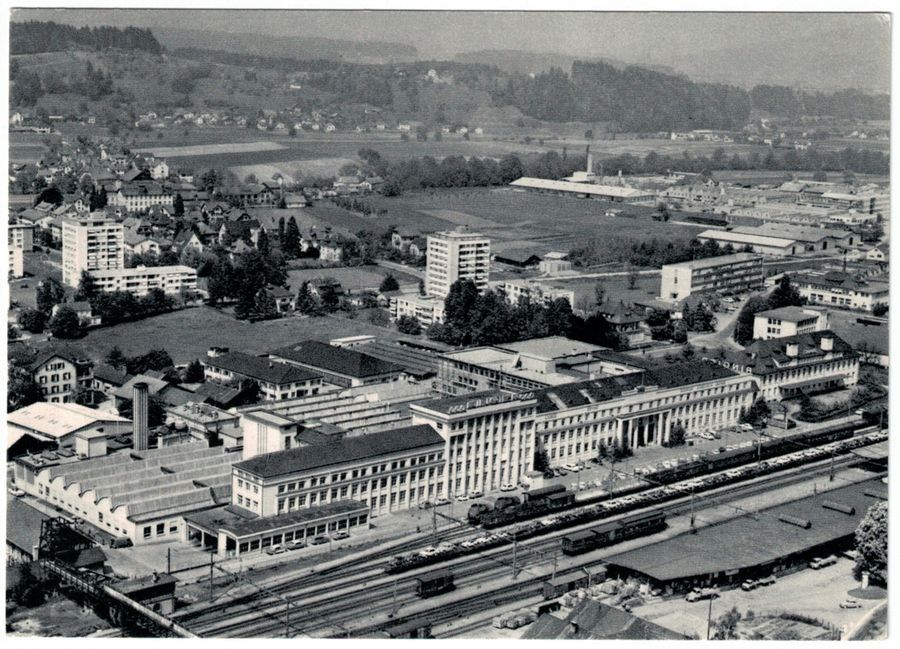 Cartoline postali: Zofingen, Verlagsanstalt Ringier, um 1955 – Usato da Frauenfeld venduto da POML