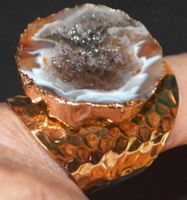 Ring L-9539 – Brasilianische Achatscheibe – 18,5 mm Innendur