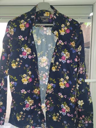Angelo Litrico Herrenhemd Slim Fit Gr. M Blumenmuster
