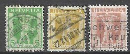 Suisse Série Fils de Tell 1907 , oblitérés