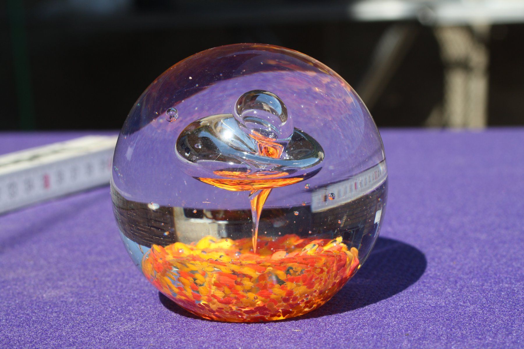 Verres: GLASKUGEL PAPERWEIGHT BRIEF - BESCHWERER – D'occasion à Wauwil par Pneuedy