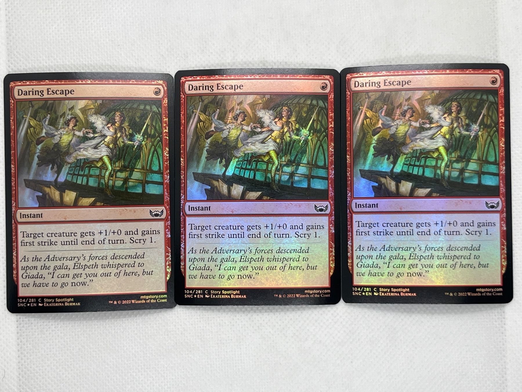 Magic The Gathering Sammelbilder & Trading cards: MTG Daring Escape Foil 3er Set! – Gebraucht aus Hinterkappelen von Kim1992