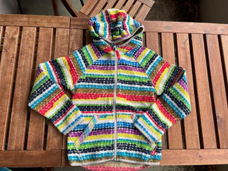 Reima Strickfleece Jacke bunt gestreift