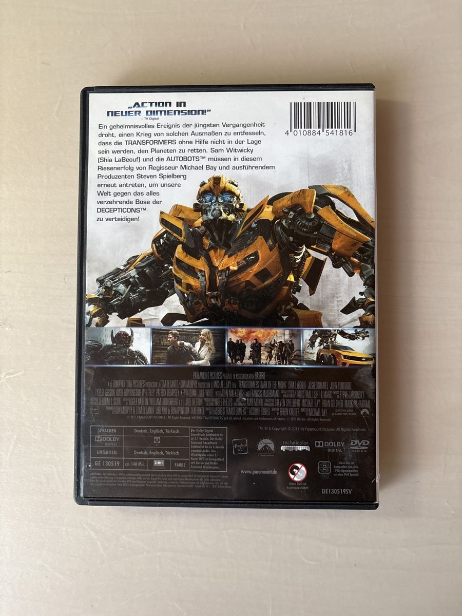 Tous les DVDs: TRANSFORMERS 3 – D'occasion à Ruswil par Slivio_ 1
