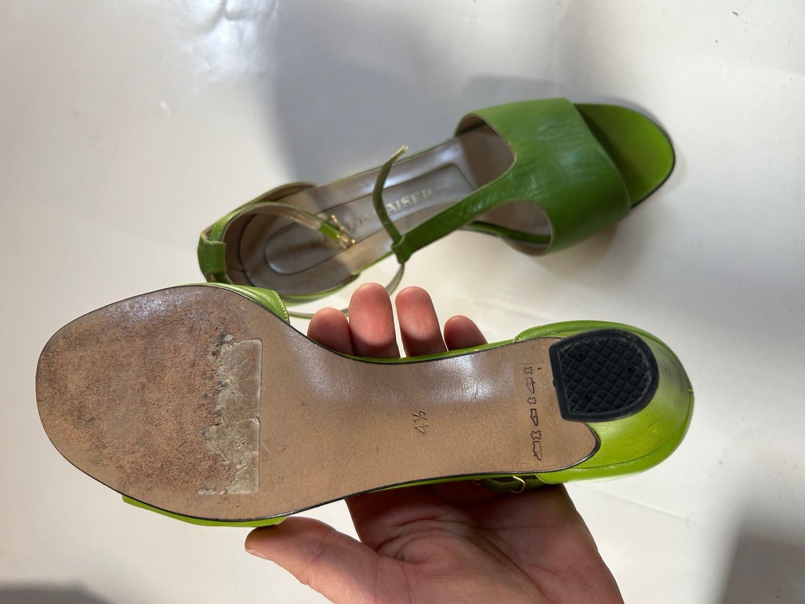 Kaiser Scarpe da uomo: Pumps Peter Kaiser Leder Grün – Usato da Zürich venduto da f_m_fqv6 3