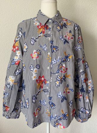 Nanette Lepore Bluse mit Stickerei Grösse L