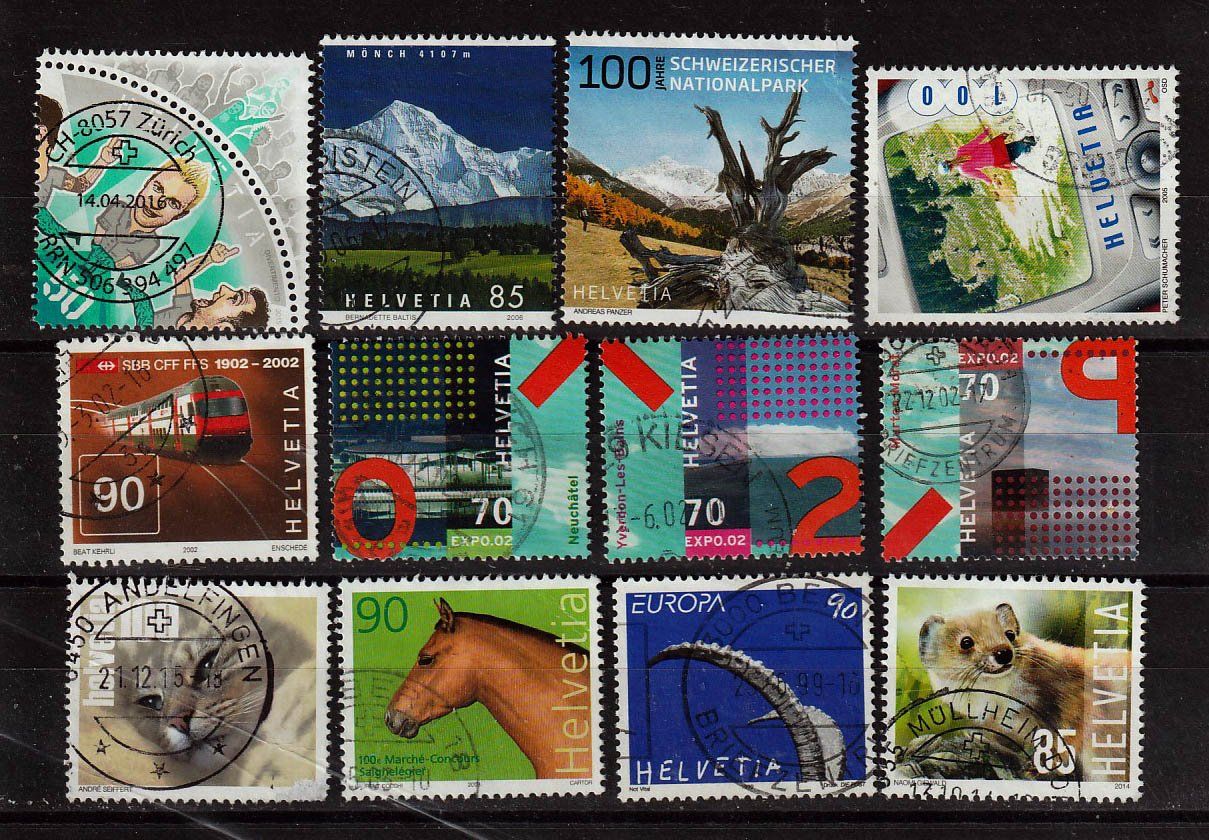 Tutti i francobolli: Neue Schweizer Briefmarken – Usato da Arlesheim venduto da gaugi43