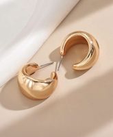 Goldene Ohrringe Creolen