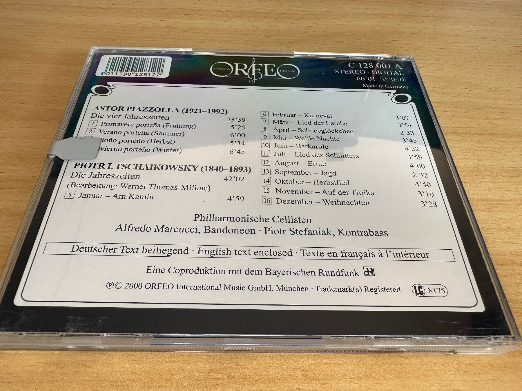 CDs: Piazzolla / Tchaikovsky / Marcucci / Bandoneon - Seasons – Gebraucht aus Rikon im Tösstal von Alpenmutz 1