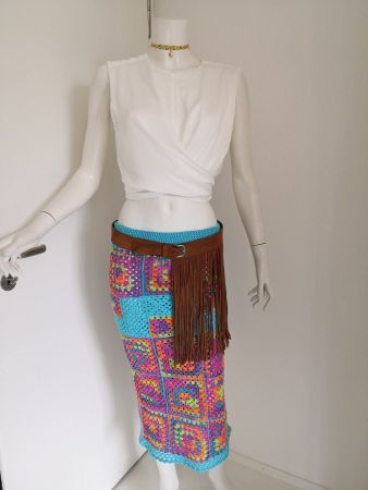 🤩ZARA HÄKEL-ROCK MULTI-FARBIG & MISSONI P.