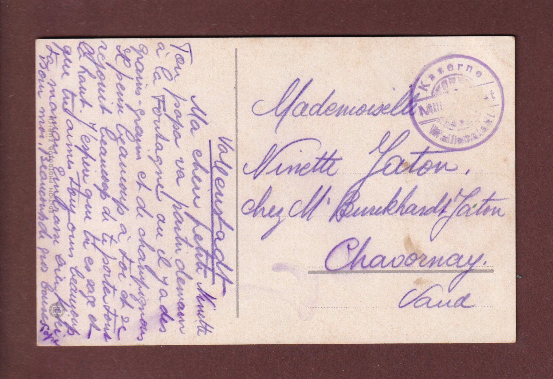Cartoline postali: WALLENSTADT - Churfirsten - Feldpost – Usato da Pully venduto da nicecards 1