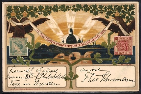 Cancelleria postale: Litho Dresden, 11. Deutscher Philatelist – Usato da Berlin venduto da bartko-reher