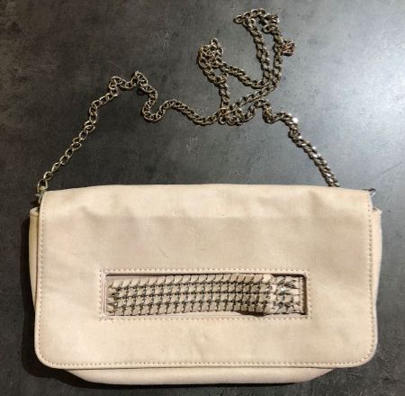 Sac Pochette rose nude