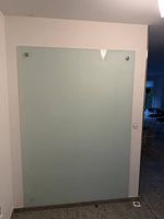 Grosse Milchglas-/Satin-Glasplatte 140 × 200 cm