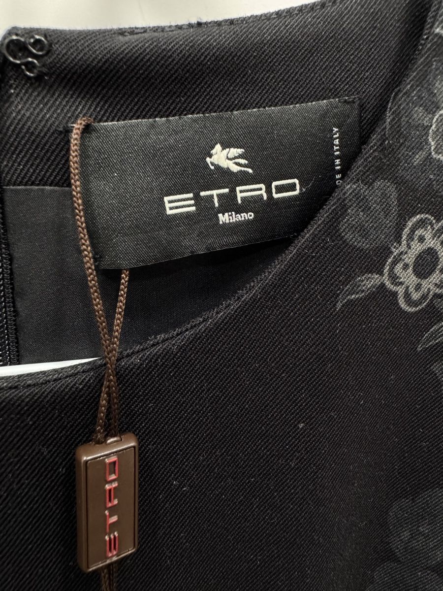 Etro Vestiti: Etro Black Floral Dress - Size 38it – Nuovo (secondo la descrizione) da Thonex venduto da Lux_brands01 3