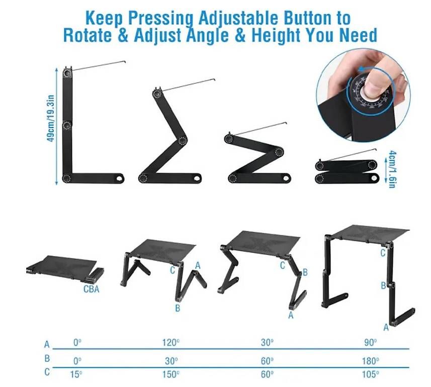 Racks & Cavalletti: Laptopständer  ergonomisch & höhenverstellbar – Usato da Adligenswil venduto da bwi_h8nr 1