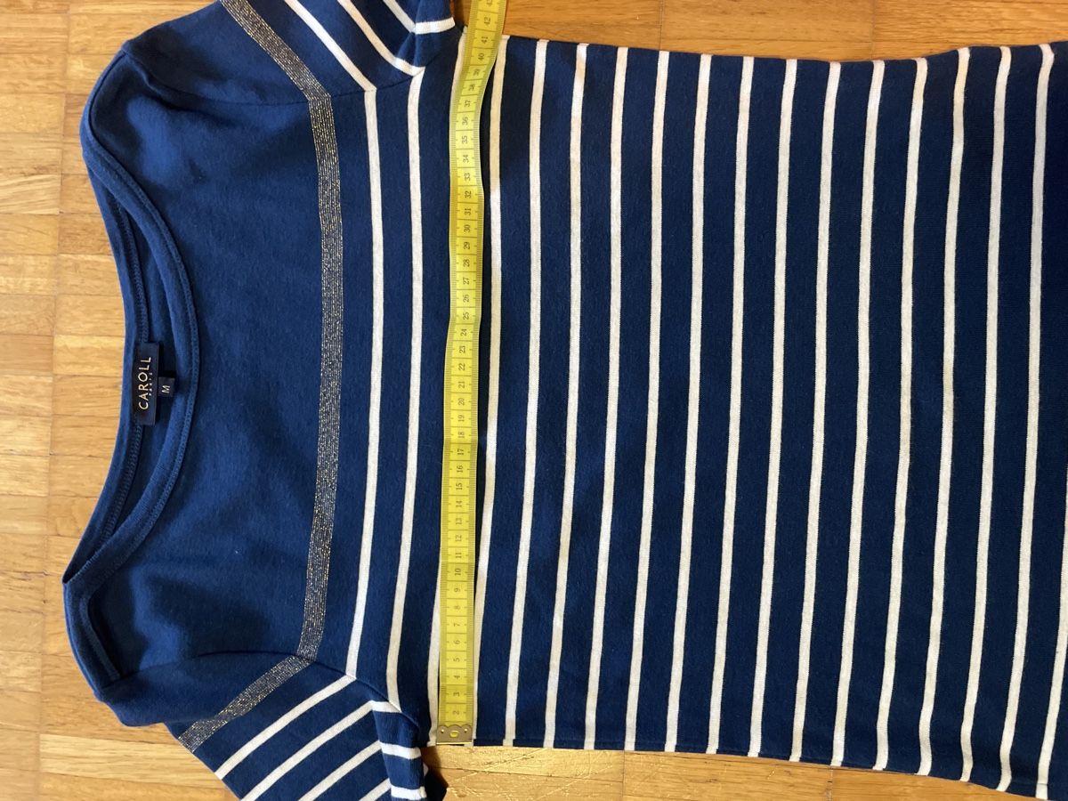 Caroll Tops: CAROLL PARIS Striped Top Size M – D'occasion à Neuchatel par shi_9fzw 4