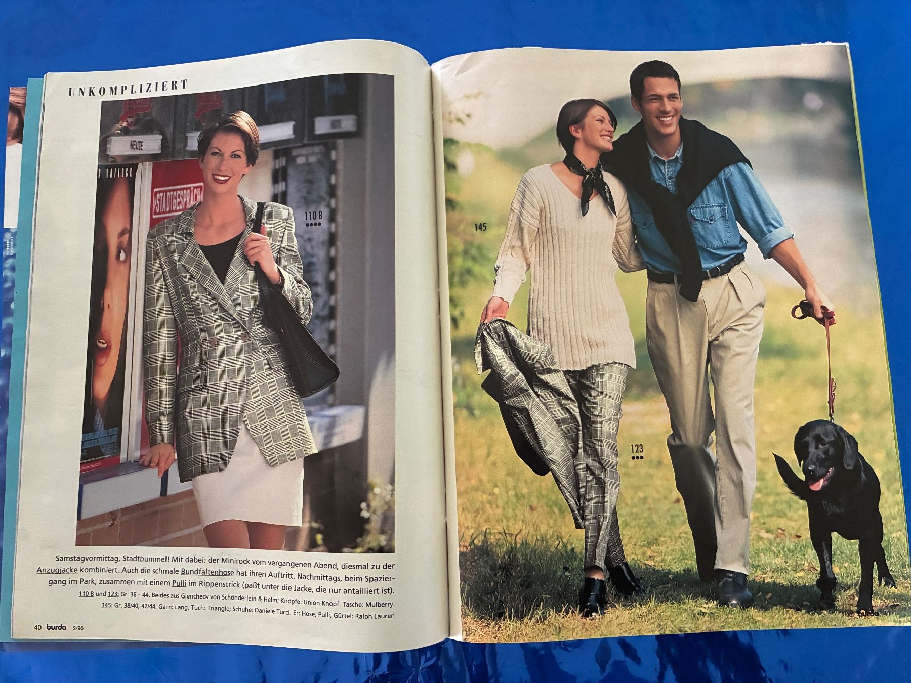 Cartamodelli: Burda Moden 1996 Nähen Schnittmuster Design – Usato da Aarwangen venduto da nemkin61 9