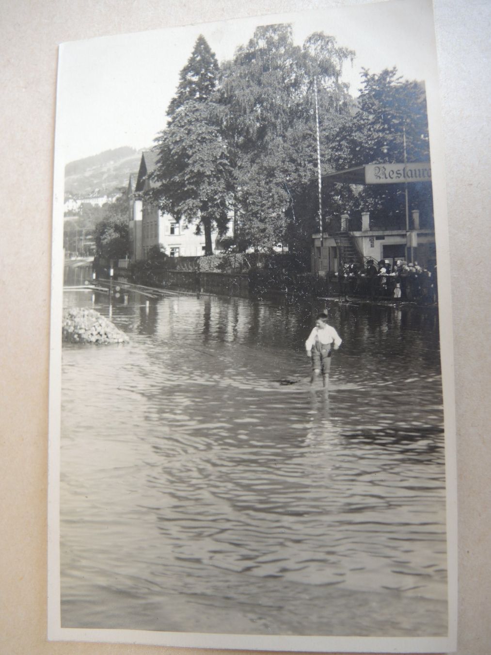 Cartoline postali: Rorschach Hochwasser Chabisplatz Ansichtskarte Postkarte – Usato da Rorschach venduto da maeck8