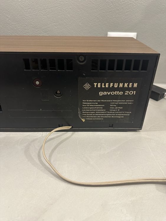 Radio Telefunken Gavotte 201 📻🎶 (Neuf (Voir description)) à Nebikon