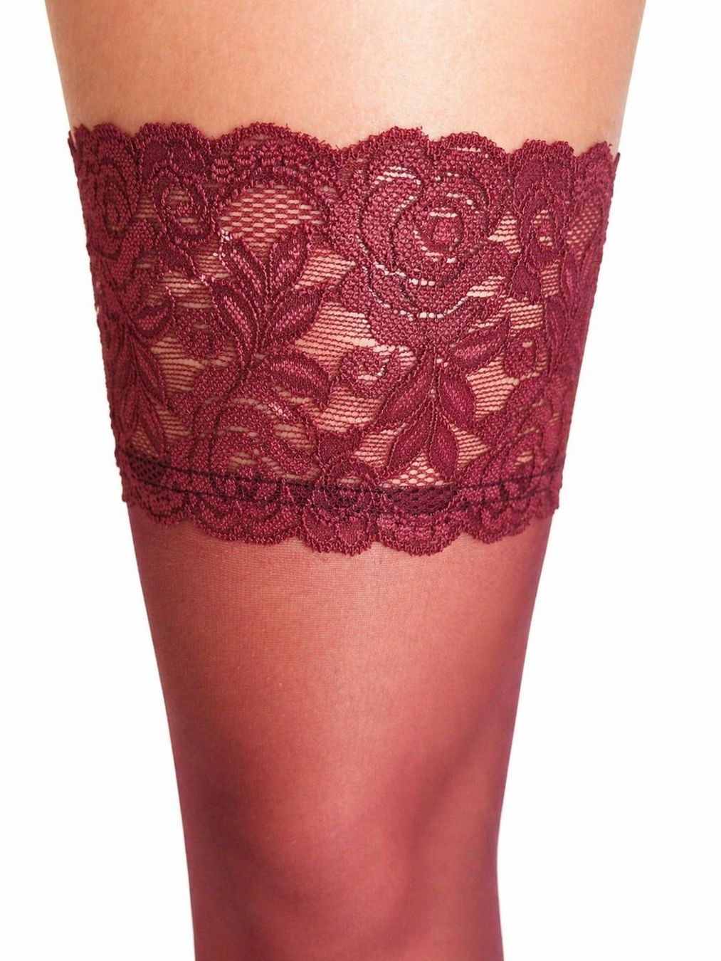 Calze & Collant: Halstrümpfe Bordeaux Spitze M/L – Nuovo e nell'imballaggio originale da Fully venduto da VaneaSelection 2