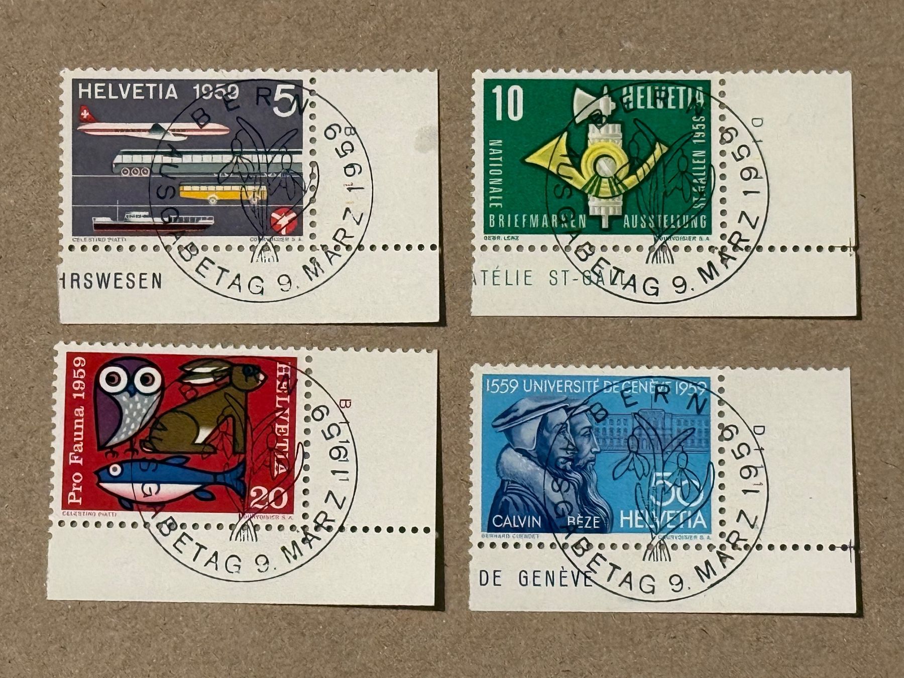 Tutti i francobolli: 343-346, ET Voll – Usato da Aarau venduto da hilde47