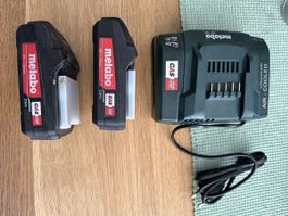 metabo ladegerät mit 2 Akkus