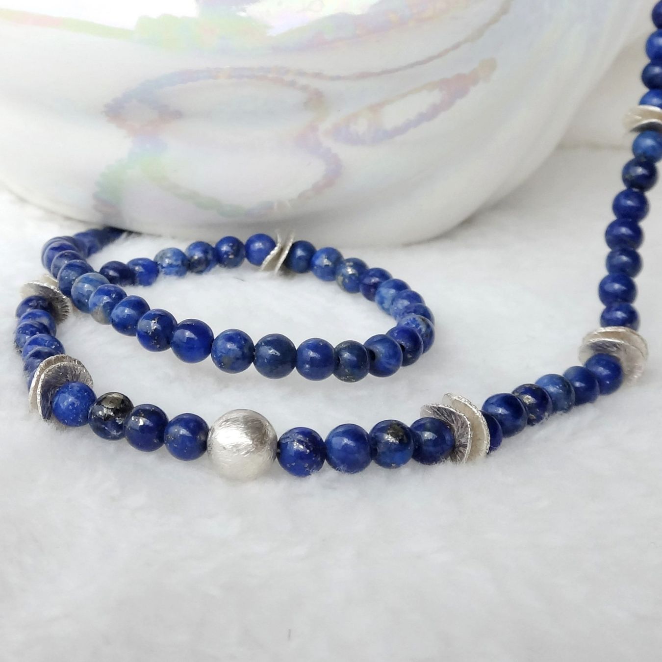 Ketten: Collier Halskette Lapis Lazuli Silber 925  NEU – Neu und originalverpackt aus Dielsdorf von kumsch