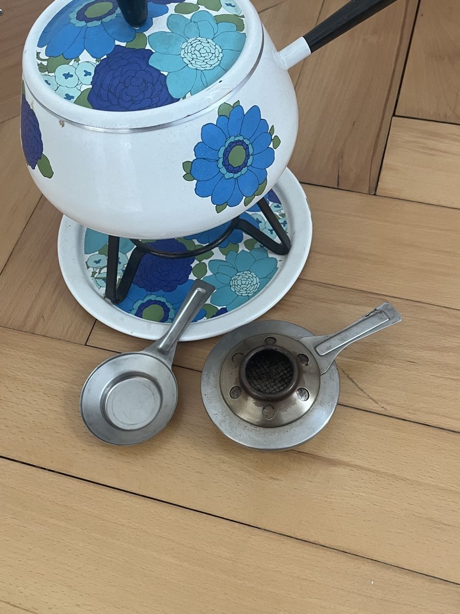Padelle: Vintage fondue set – Usato da Zürich venduto da giuliaamelie