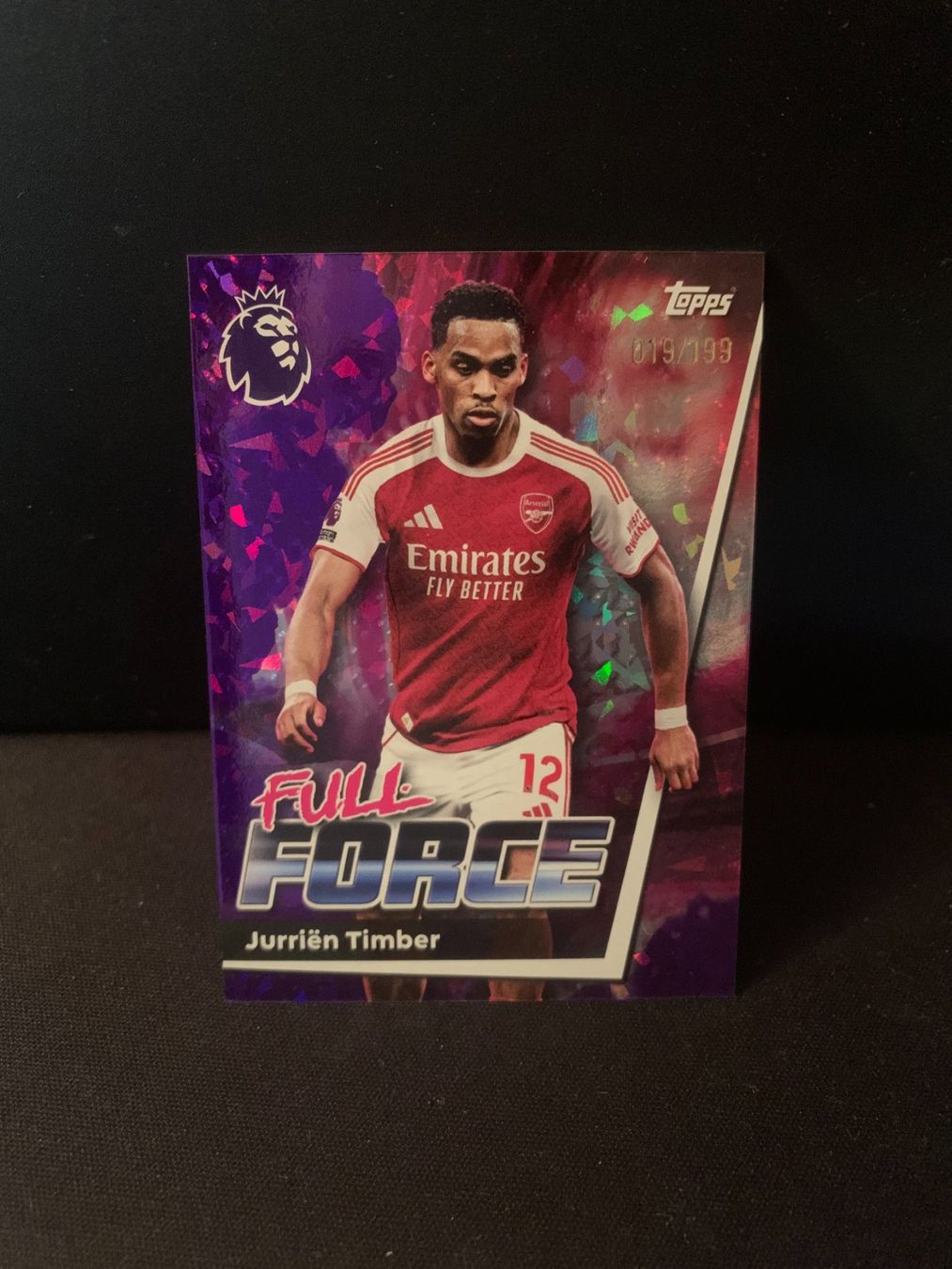 Topps Premier League Jurrien Timber Full Force /199 Arsenal (Neu ...