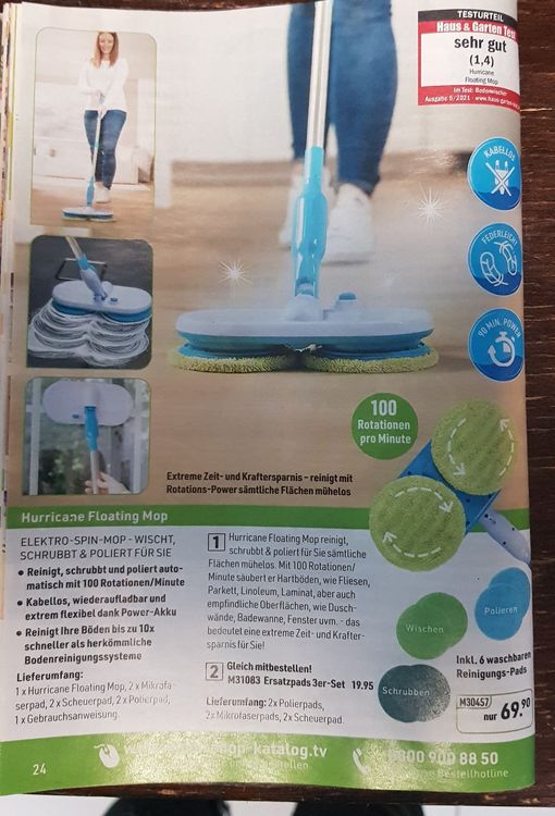 Hurricane Floating Mop (Neu (gemäss Beschreibung)) in figino für CHF 15 ...