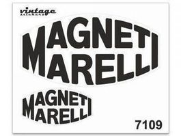 Magneti Marelli Vintage Aufkleber Sticker 2er Set