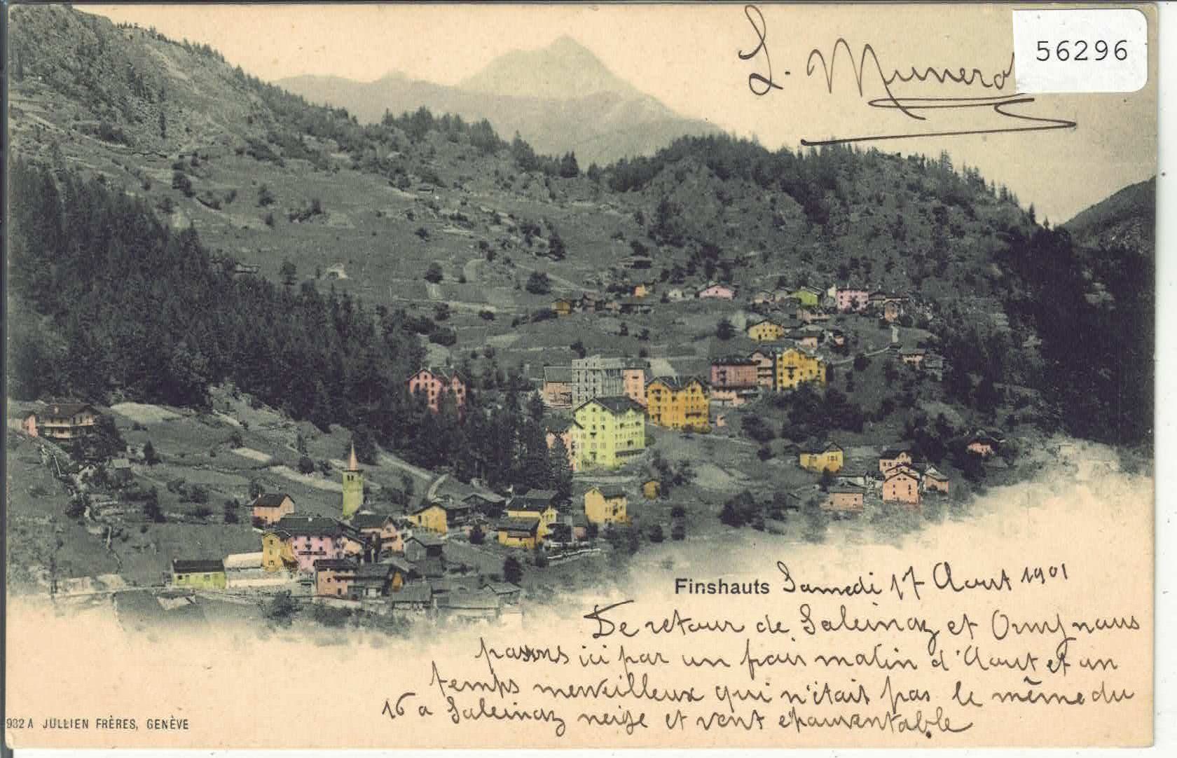 Ansichtskarten: Finhauts - Vue generale - coloriert – Gebraucht aus Ettingen von Kartenplanet