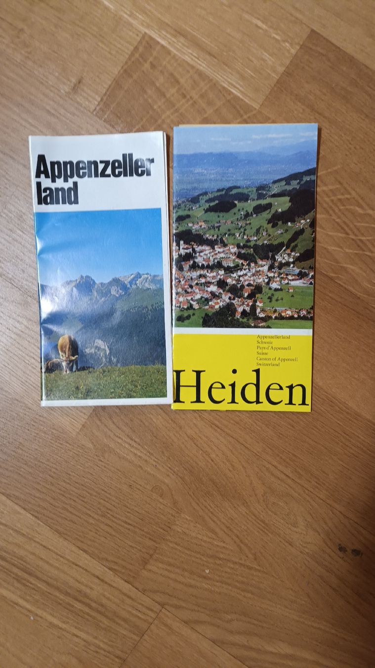 Documenti: 2 Prospekte vom Appenzell – Usato da chur venduto da erika025