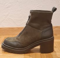 Damen Stiefeletten / Boots mit Absatz (Wildleder-Optik)