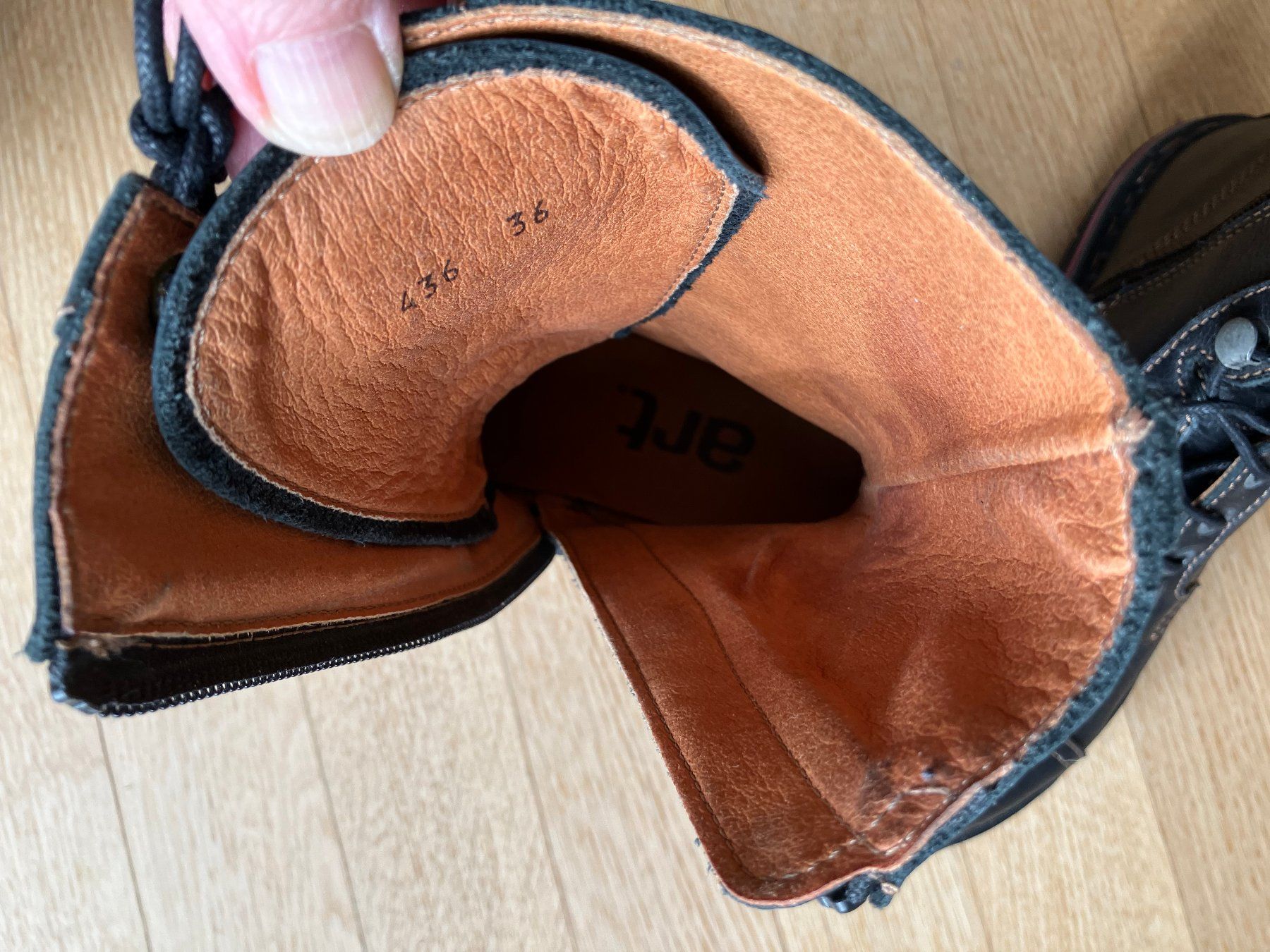 Art Scarpe da donna: Art "Assen" schwarze Leder Stiefel Gr. 36 – Usato da Wolfwil venduto da Verbenia 8