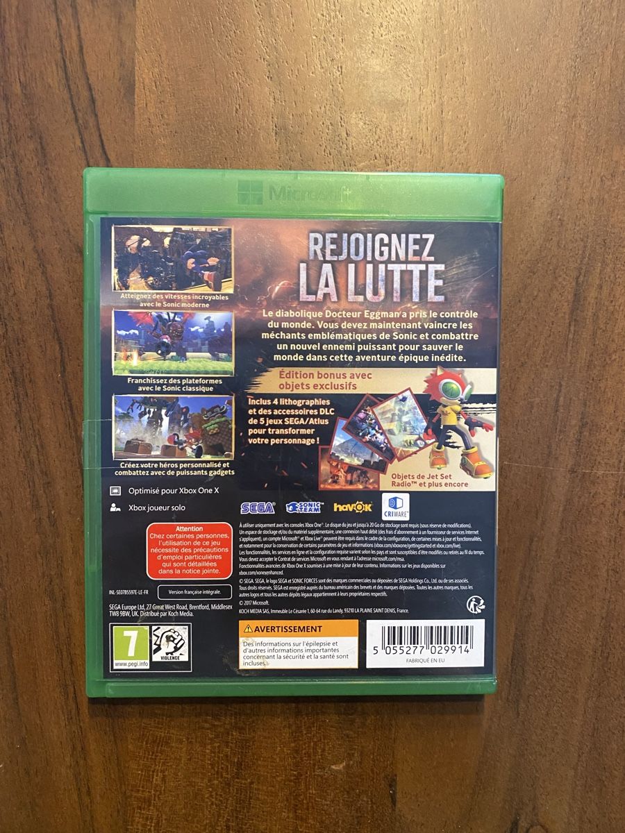 Microsoft Giochi: Sonic Forces für Xbox One – Usato da Thunstetten venduto da Virus_33 2