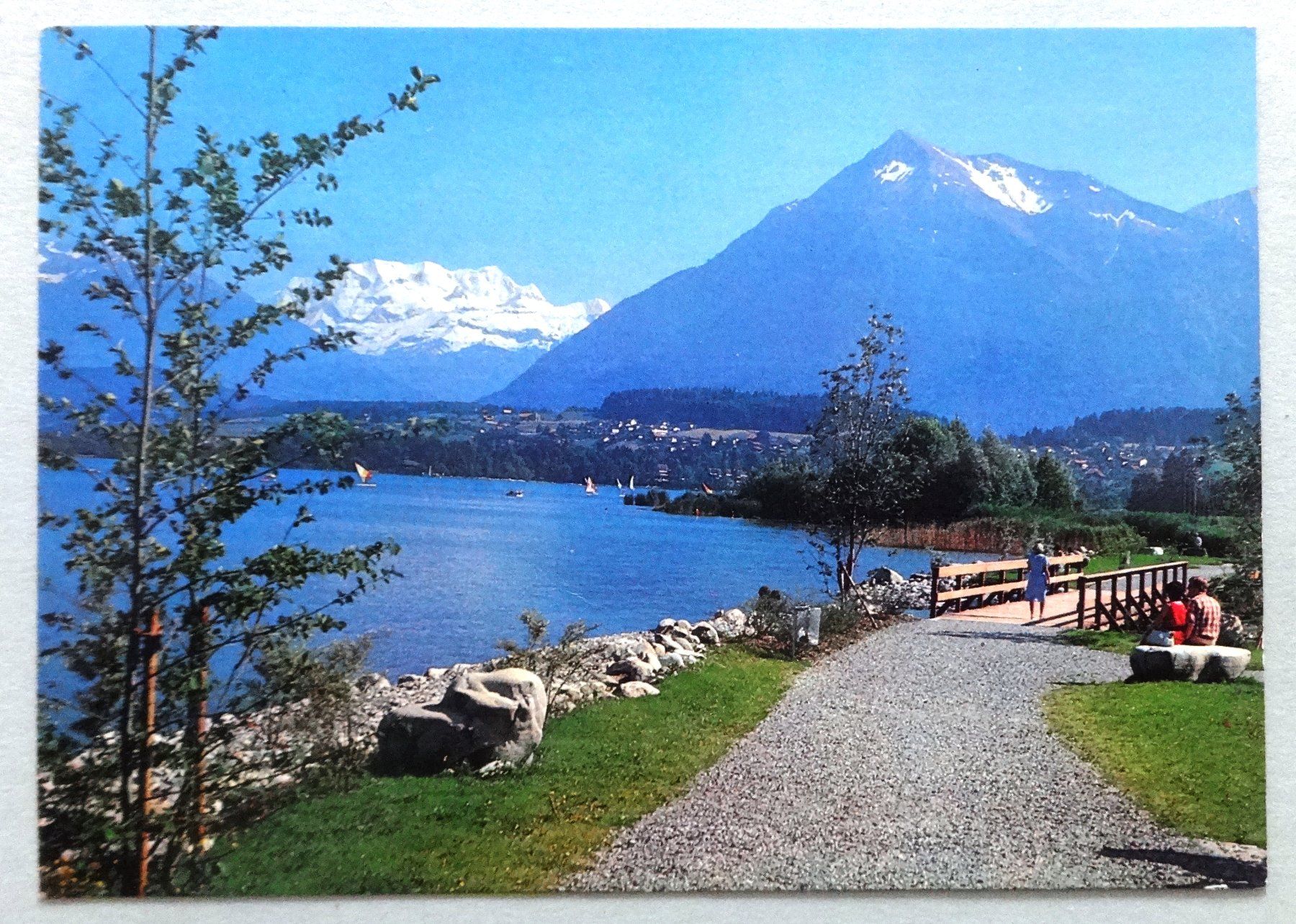 Cartes postales: Thunersee-Strandweg Thun-Gwatt – D'occasion à Fétigny par Billy2miny