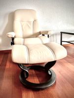 Stressless Consul Relaxsessel aus Leder mit Hocker