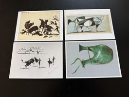 4 Picasso Postkarten, Top Zustand, Rarität, Kunst, neu!