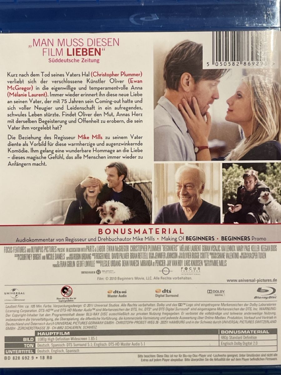 Tutti i DVDs: Beginners (2011) – Nuovo (secondo la descrizione) da Waldenburg venduto da Gonzo8 1