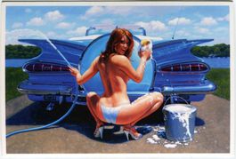 Postkarte "Pin-up".